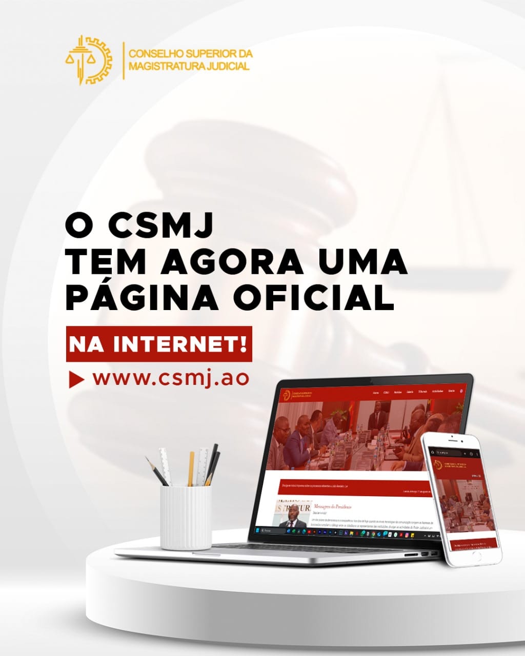 CONSELHO SUPERIOR DA MAGISTRATURA JUDICIAL ABRE PÁGINA OFICIAL NA INTERNET